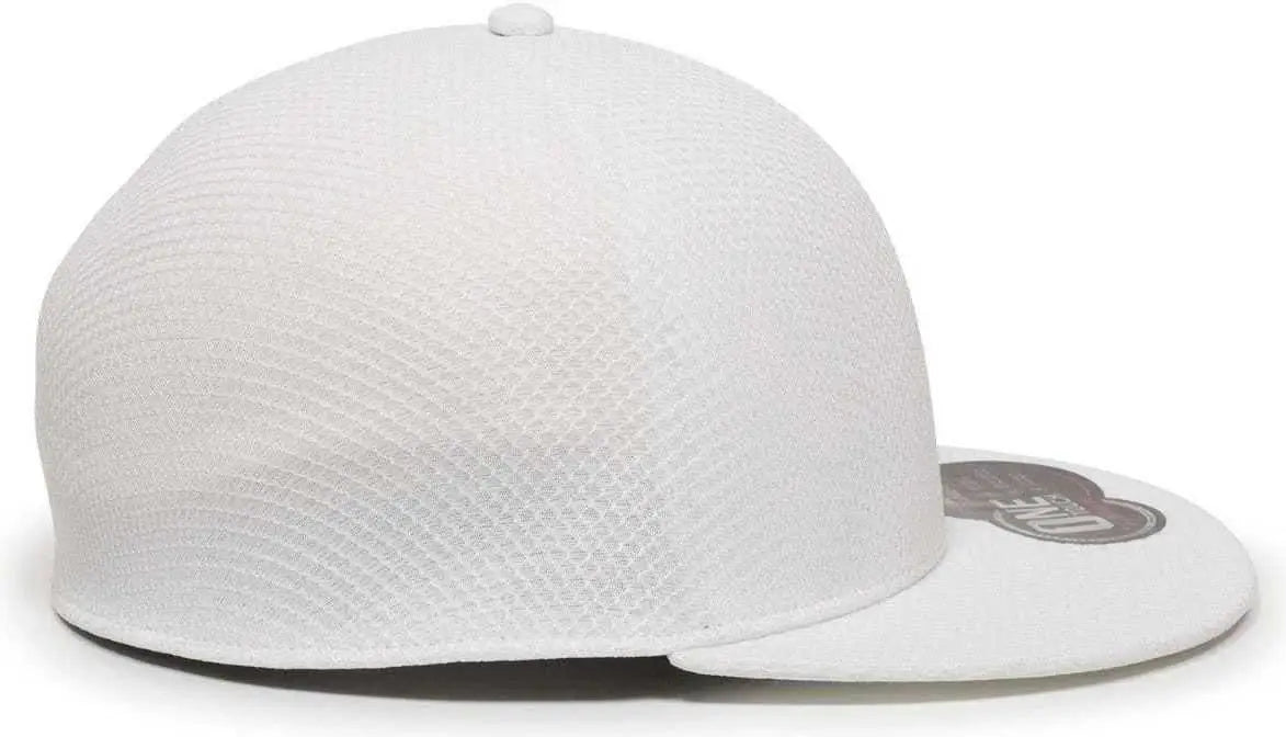 OC Sports EDGE Flexible Fitting Cap - White