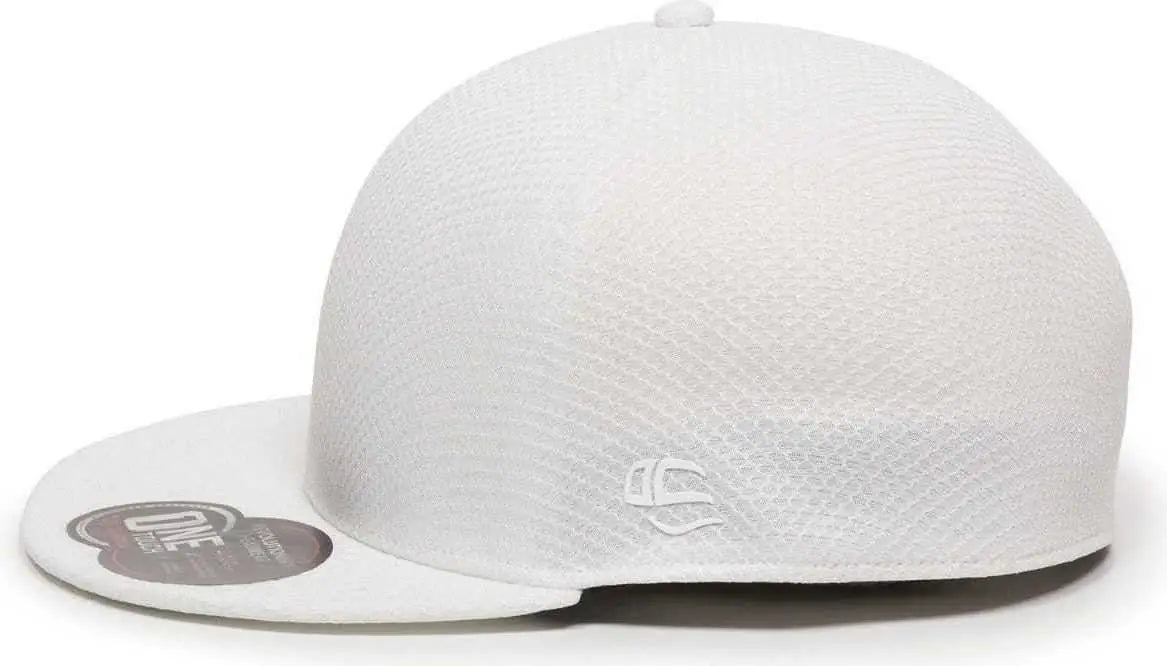 OC Sports EDGE Flexible Fitting Cap - White