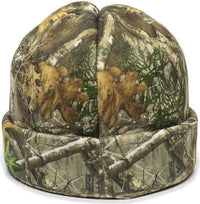 OC Sports ESL-002 Beanie with Cuff Reversible - Realtree Edge Blaze - Realtree Blaze / One Size Fits Most