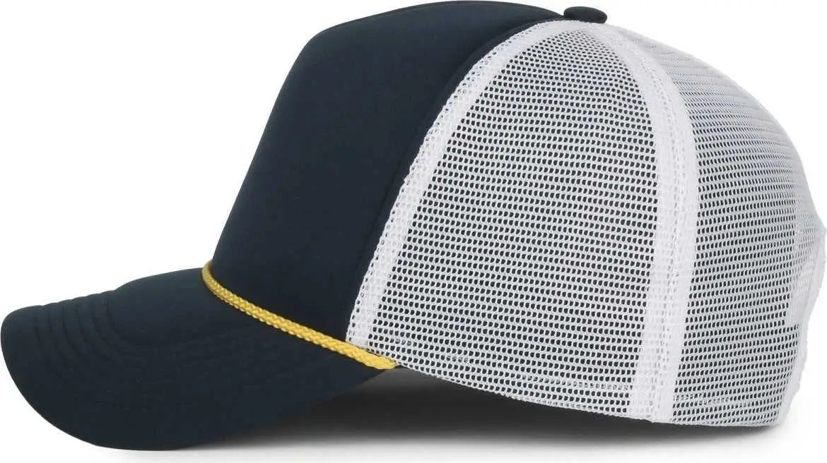 OC Sports FFA-FOAM FFA Foam Mesh Back with Cord - Navy White - White / OSFM