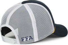 OC Sports FFA-FOAM FFA Foam Mesh Back with Cord - Navy White - White / OSFM