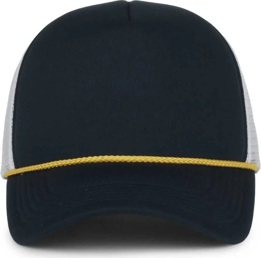 OC Sports FFA-FOAM FFA Foam Mesh Back with Cord - Navy White - White / OSFM