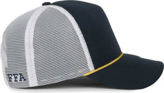 OC Sports FFA-FOAM FFA Foam Mesh Back with Cord - Navy White - White / OSFM