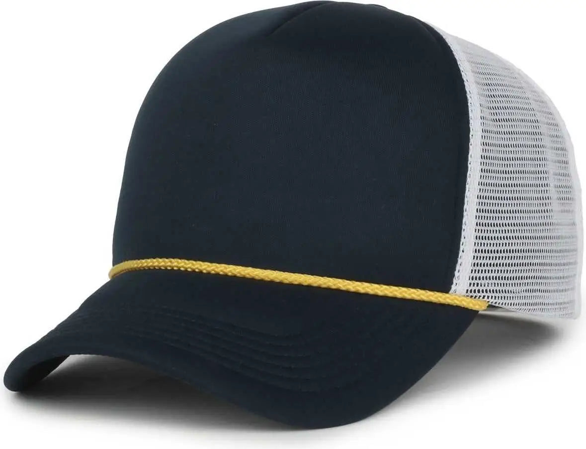OC Sports FFA-FOAM FFA Foam Mesh Back with Cord - Navy White - White / OSFM
