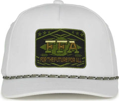 OC Sports FFA792 FFA Cap - White - White / 6 7/8’’ - 7 1/2’’