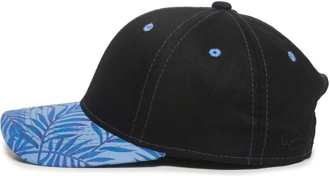 OC Sports FLR-100 Adjustable Cap - Black Blue Tropical - Black Blue Tropical / OSFM
