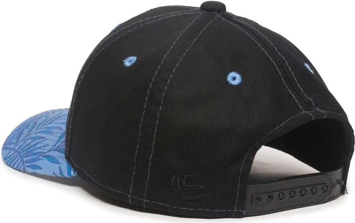 OC Sports FLR-100 Adjustable Cap - Black Blue Tropical - Black Blue Tropical / OSFM