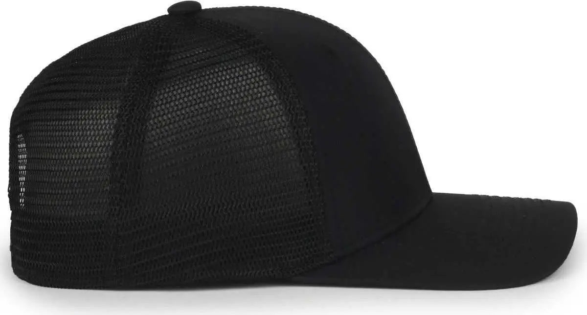 OC Sports FLX672M-E ProFlex Adjustable Sweatband Cap - E Black Black - Black / OSFM