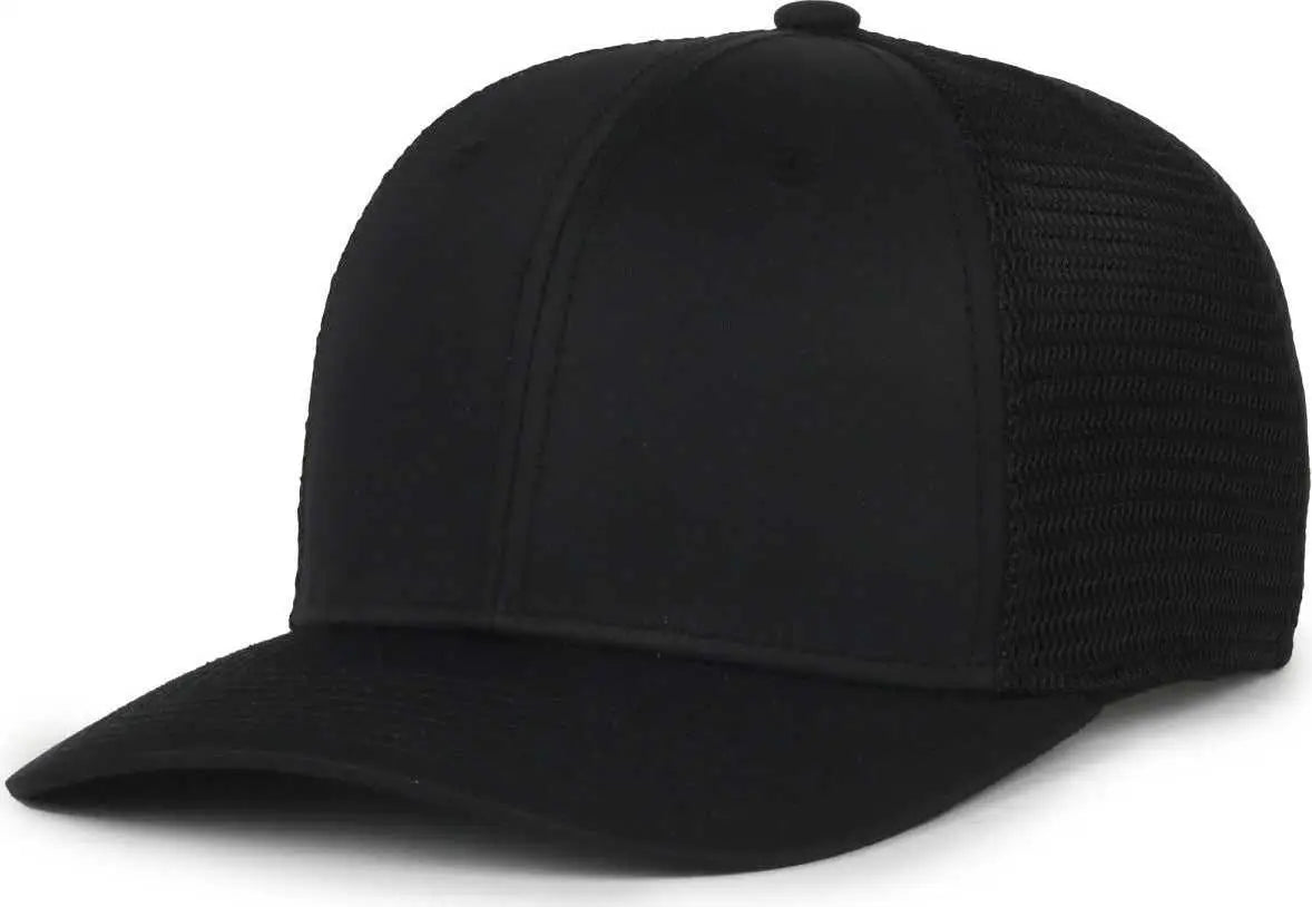 OC Sports FLX672M-E ProFlex Adjustable Sweatband Cap - E Black Black - Black / OSFM