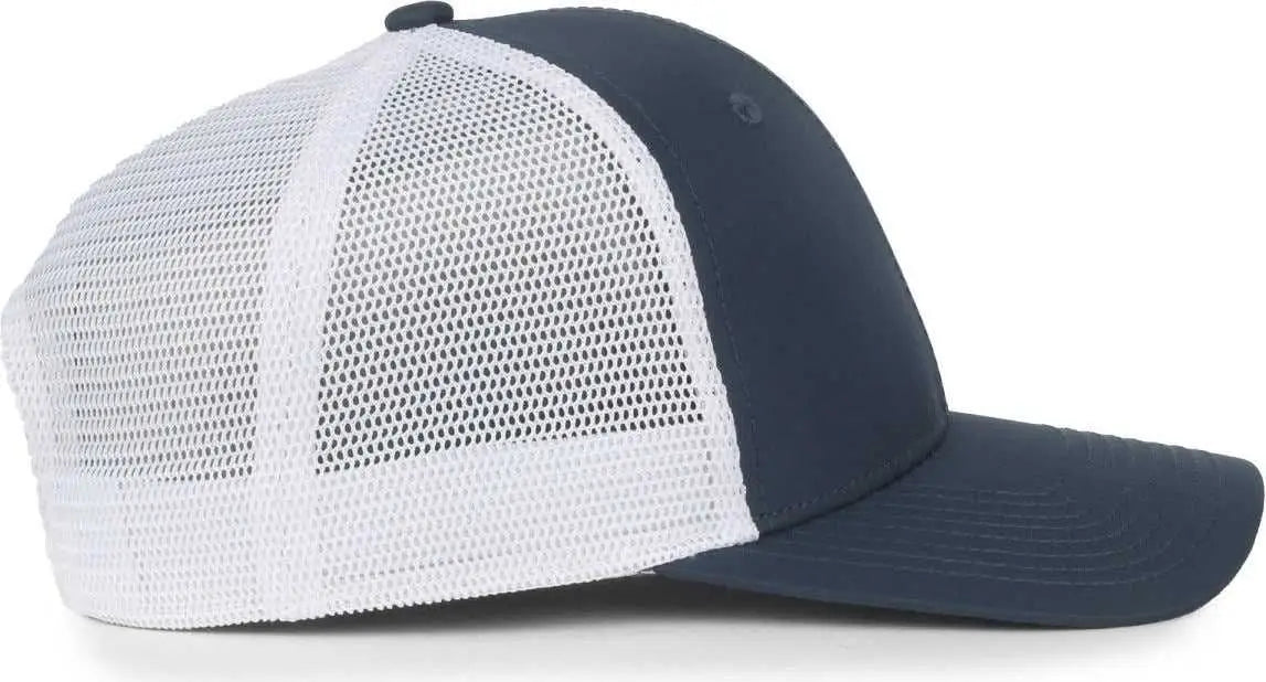 OC Sports FLX672M-E ProFlex Adjustable Sweatband Cap - E Navy White - White / OSFM