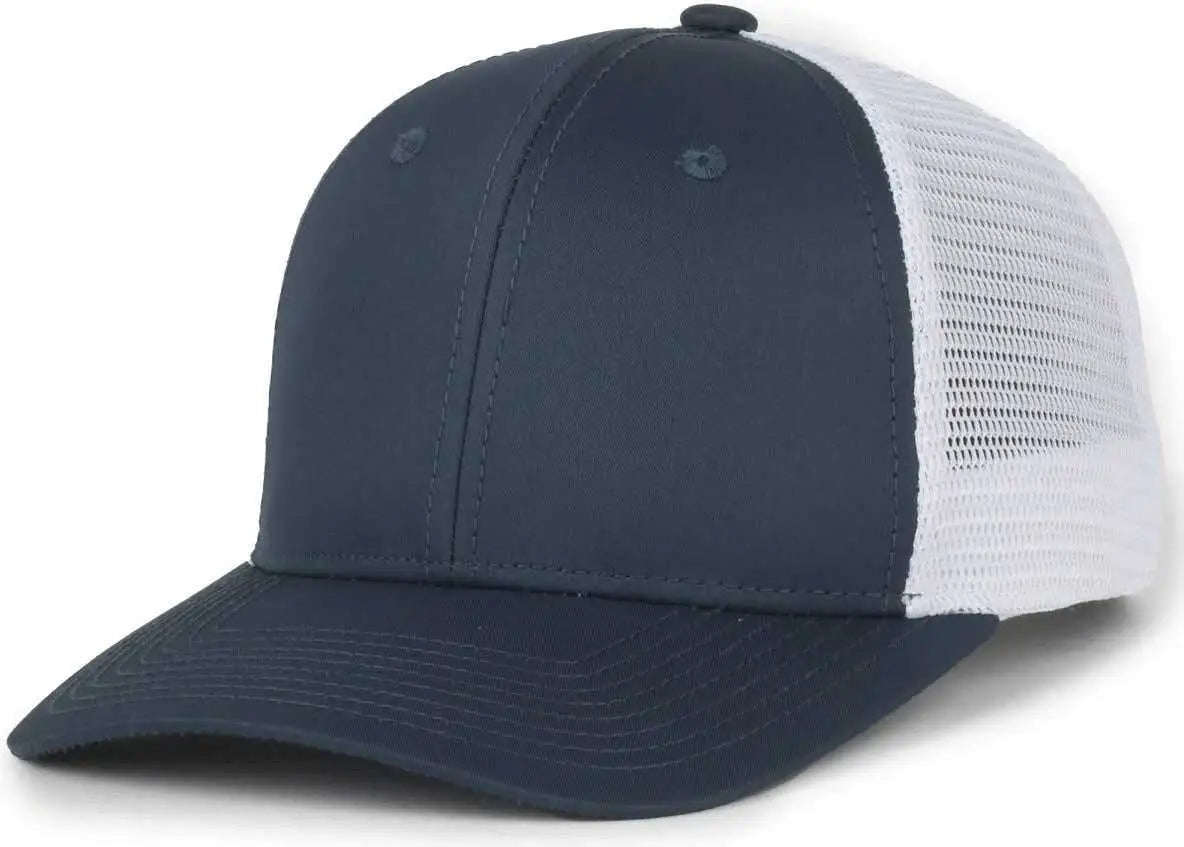 OC Sports FLX672M-E ProFlex Adjustable Sweatband Cap - E Navy White - White / OSFM