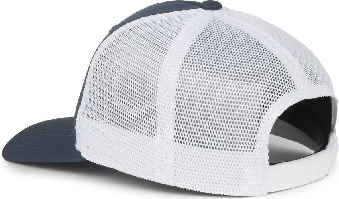 OC Sports FLX672M-E ProFlex Adjustable Sweatband Cap - E Navy White - White / OSFM