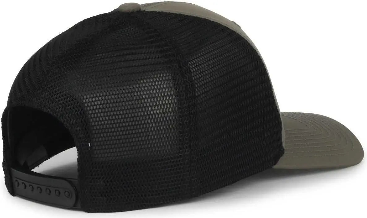 OC Sports FLX672M-E ProFlex Adjustable Sweatband Cap - E Olive Black - Black / OSFM