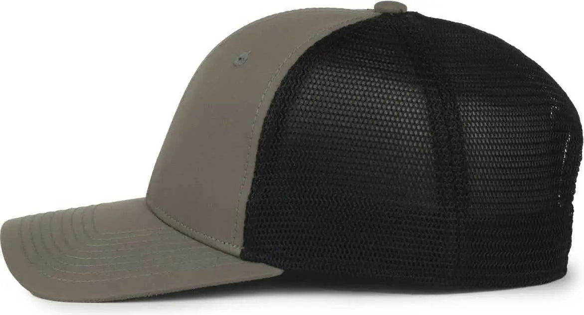 OC Sports FLX672M-E ProFlex Adjustable Sweatband Cap - E Olive Black - Black / OSFM