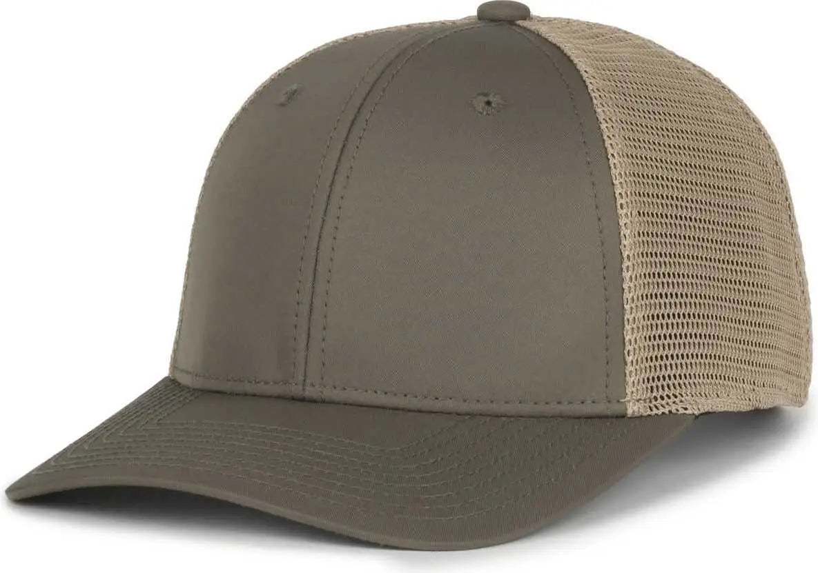 OC Sports FLX672M-E ProFlex Adjustable Sweatband Cap - E Olive Khaki - Khaki / OSFM