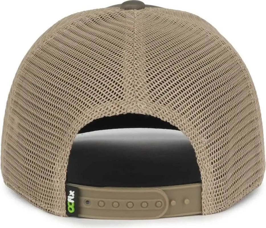 OC Sports FLX672M-E ProFlex Adjustable Sweatband Cap - E Olive Khaki - Khaki / OSFM