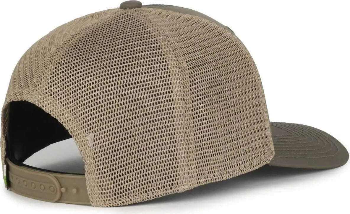 OC Sports FLX672M-E ProFlex Adjustable Sweatband Cap - E Olive Khaki - Khaki / OSFM