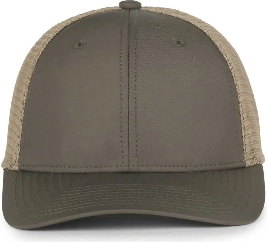 OC Sports FLX672M-E ProFlex Adjustable Sweatband Cap - E Olive Khaki - Khaki / OSFM
