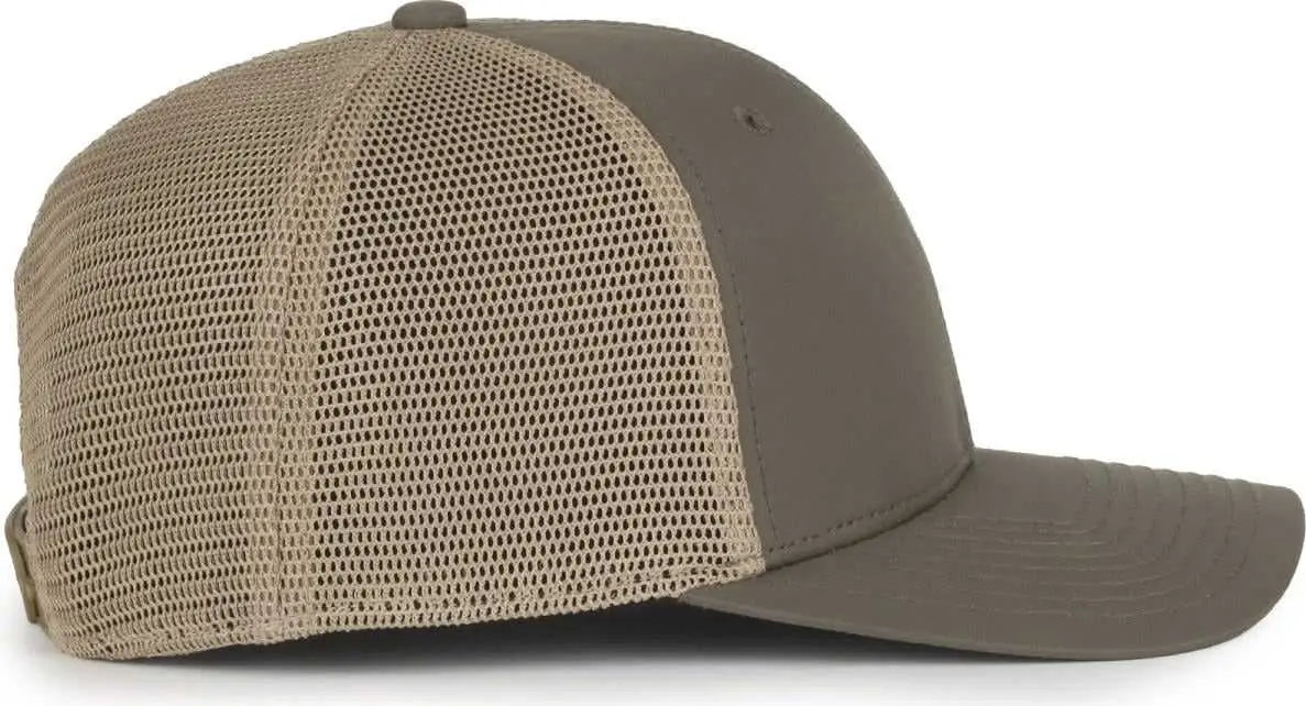 OC Sports FLX672M-E ProFlex Adjustable Sweatband Cap - E Olive Khaki - Khaki / OSFM