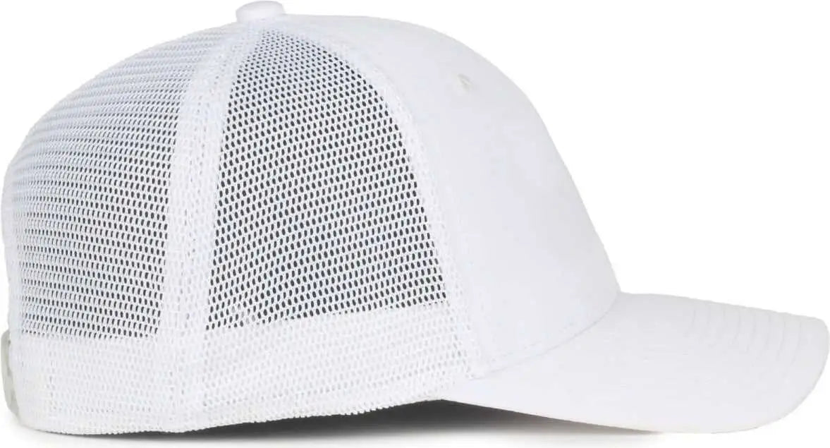 OC Sports FLX672M-E ProFlex Adjustable Sweatband Cap - E White White - White / OSFM