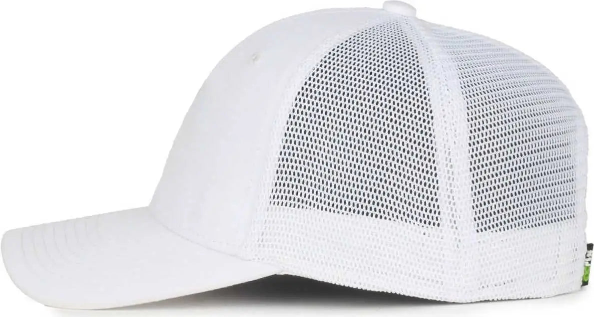OC Sports FLX672M-E ProFlex Adjustable Sweatband Cap - E White White - White / OSFM