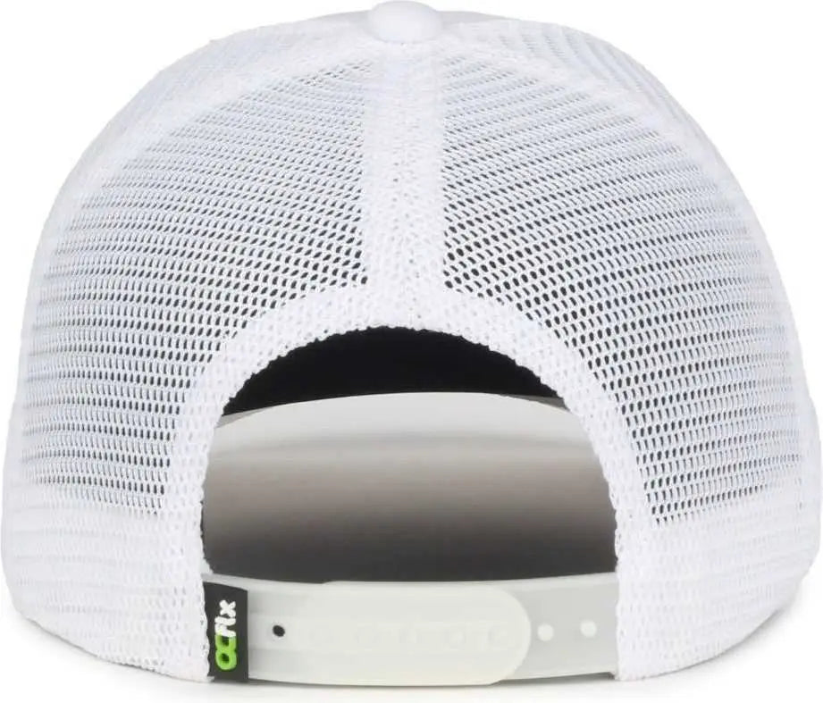 OC Sports FLX672M-E ProFlex Adjustable Sweatband Cap - E White White - White / OSFM
