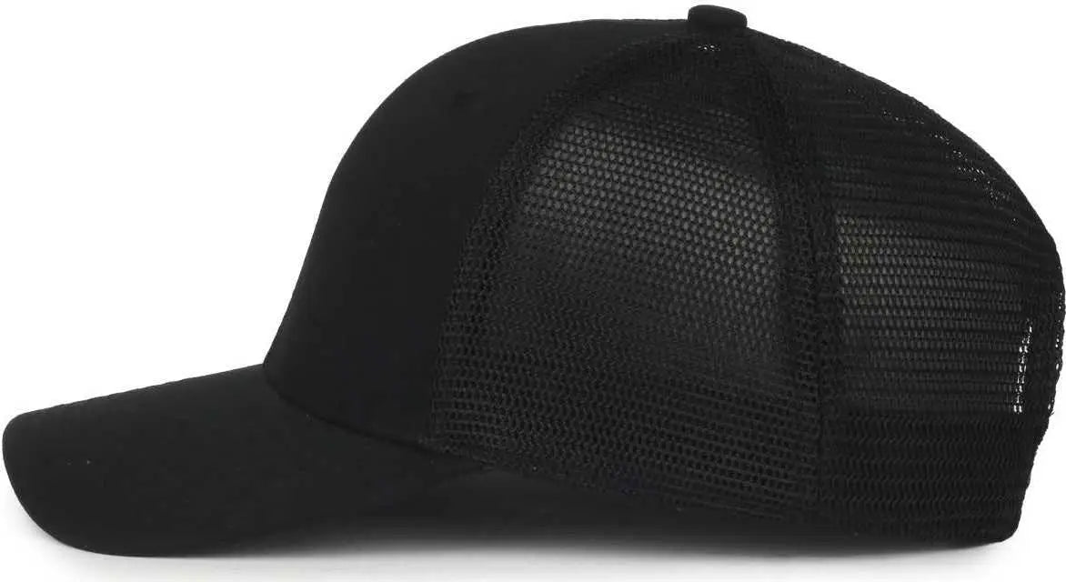 OC Sports FLX672M OCflx Adjustable Sweatband Cap - Black Black - Black / OSFM
