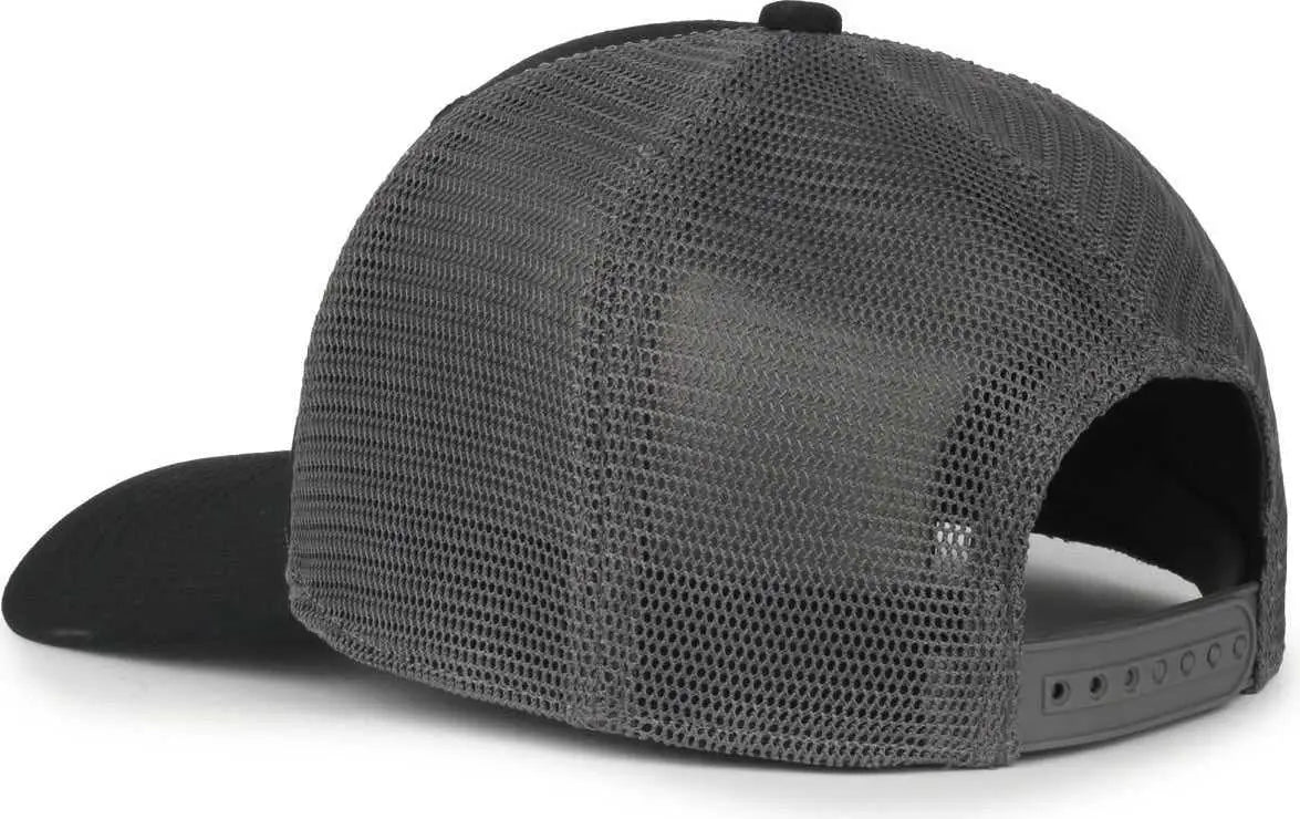 OC Sports FLX672M OCflx Adjustable Sweatband Cap - Black Charcoal - Dark Gray / OSFM