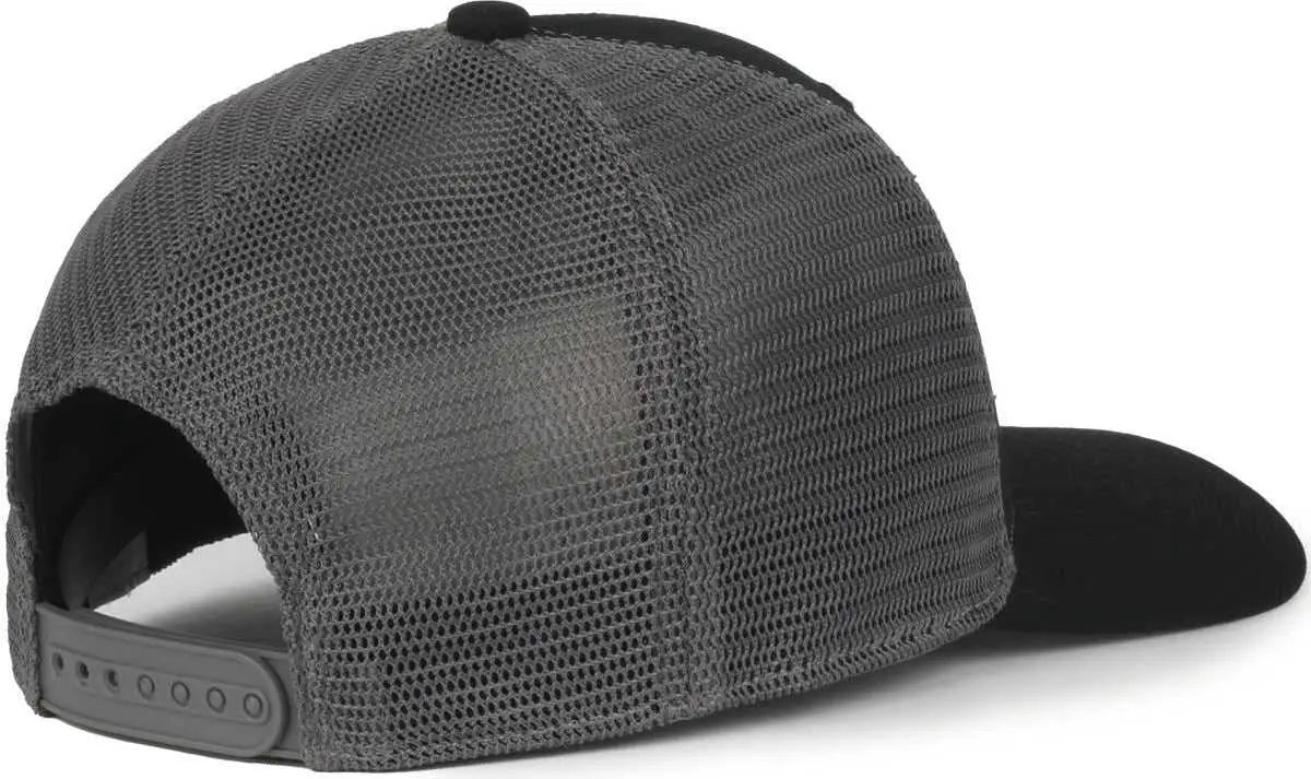OC Sports FLX672M OCflx Adjustable Sweatband Cap - Black Charcoal - Dark Gray / OSFM