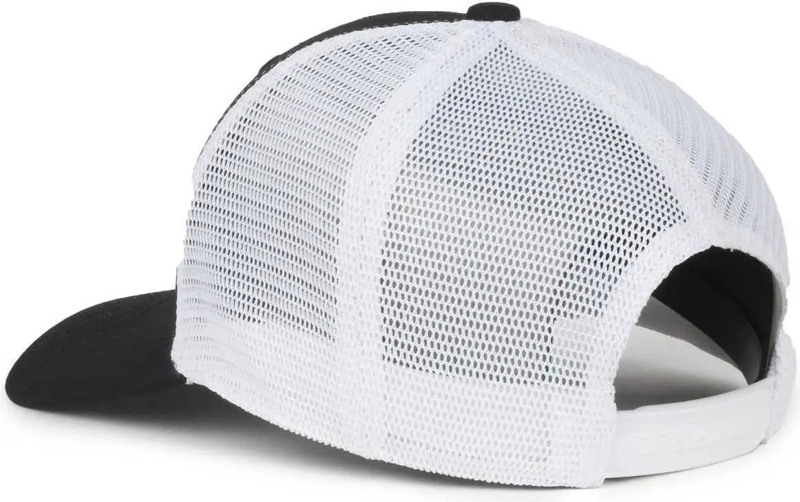OC Sports FLX672M OCflx Adjustable Sweatband Cap - Black White - White / OSFM