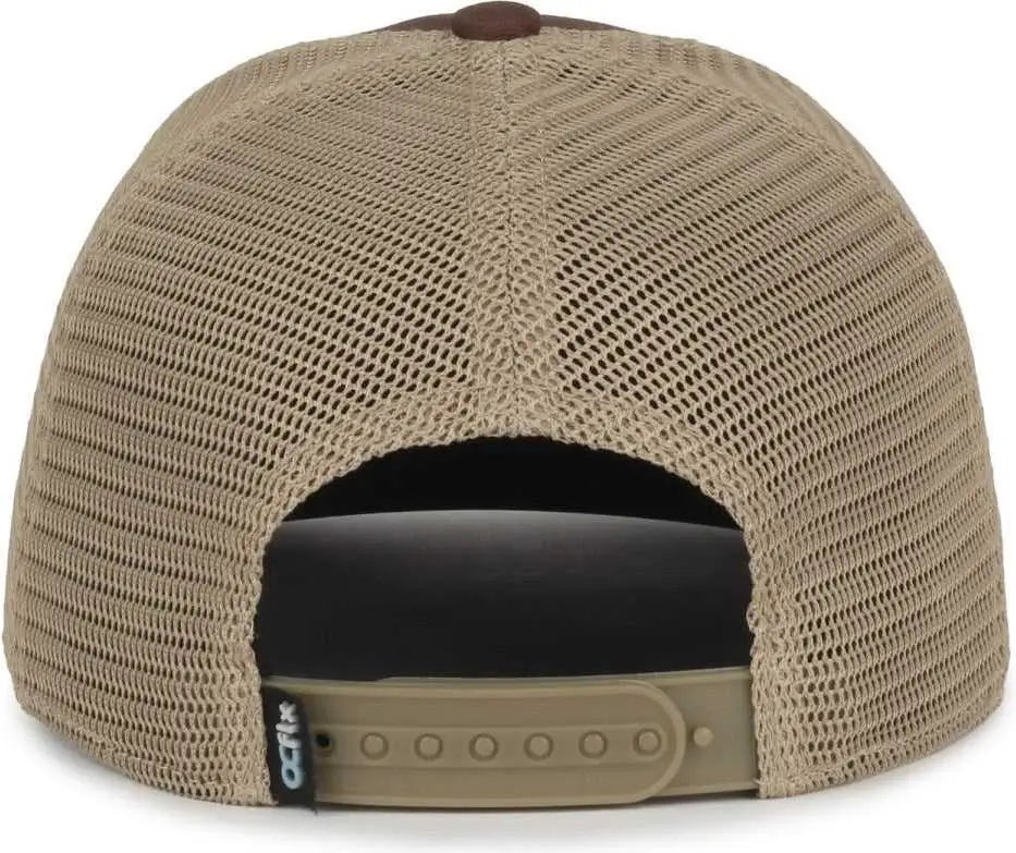 OC Sports FLX672M OCflx Adjustable Sweatband Cap - Brown Khaki - Khaki / OSFM