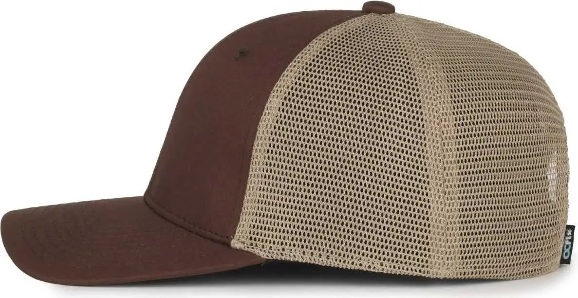 OC Sports FLX672M OCflx Adjustable Sweatband Cap - Brown Khaki - Khaki / OSFM
