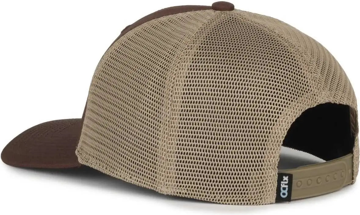 OC Sports FLX672M OCflx Adjustable Sweatband Cap - Brown Khaki - Khaki / OSFM