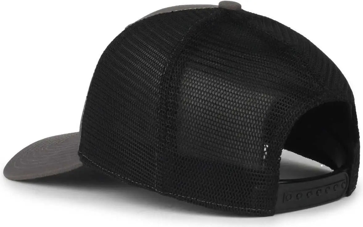OC Sports FLX672M OCflx Adjustable Sweatband Cap - Charcoal Black - Black / OSFM