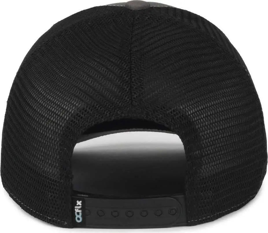 OC Sports FLX672M OCflx Adjustable Sweatband Cap - Charcoal Black - Black / OSFM