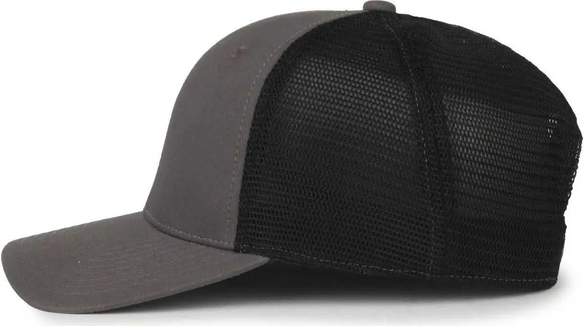 OC Sports FLX672M OCflx Adjustable Sweatband Cap - Charcoal Black - Black / OSFM