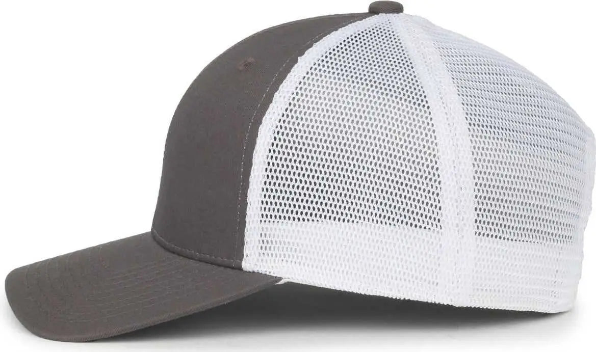 OC Sports FLX672M OCflx Adjustable Sweatband Cap - Charcoal White - White / OSFM