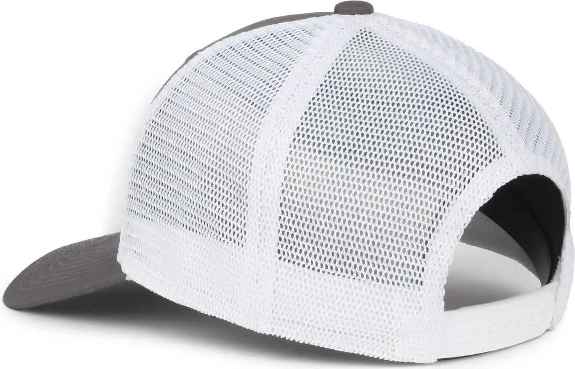 OC Sports FLX672M OCflx Adjustable Sweatband Cap - Charcoal White - White / OSFM