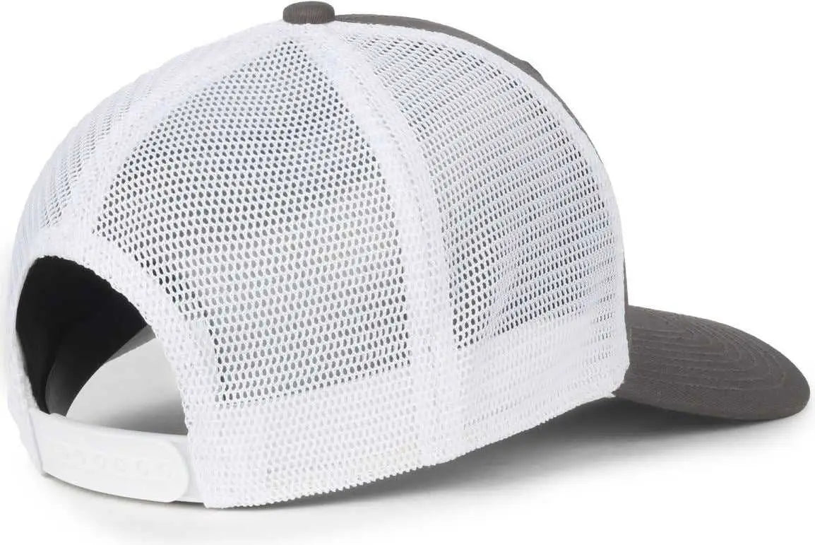 OC Sports FLX672M OCflx Adjustable Sweatband Cap - Charcoal White - White / OSFM