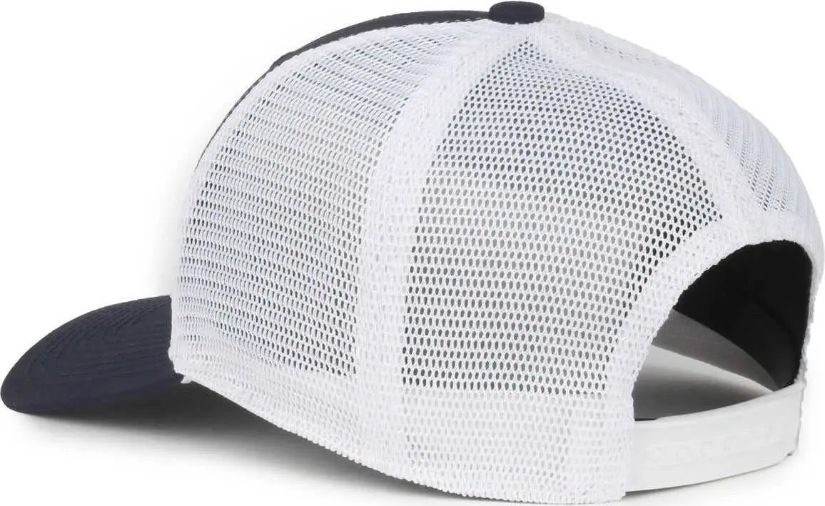 OC Sports FLX672M OCflx Adjustable Sweatband Cap - Navy White - White / OSFM