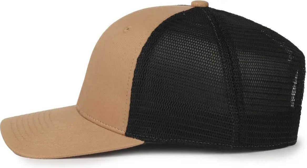 OC Sports FLX672M OCflx Adjustable Sweatband Cap - Old Gold Black - Black / OSFM