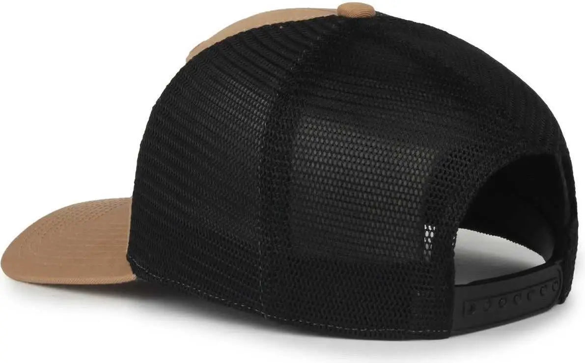 OC Sports FLX672M OCflx Adjustable Sweatband Cap - Old Gold Black - Black / OSFM
