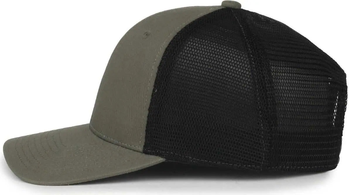 OC Sports FLX672M OCflx Adjustable Sweatband Cap - Olive Black - Black / OSFM