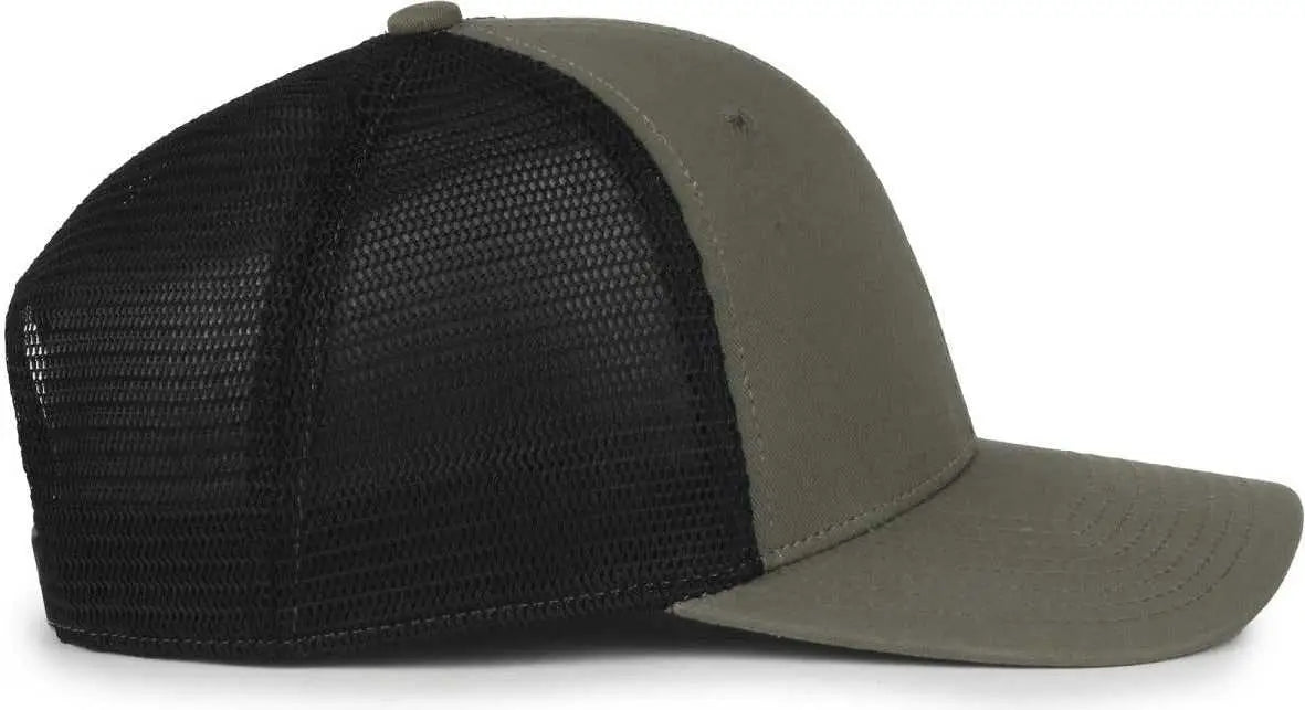 OC Sports FLX672M OCflx Adjustable Sweatband Cap - Olive Black - Black / OSFM