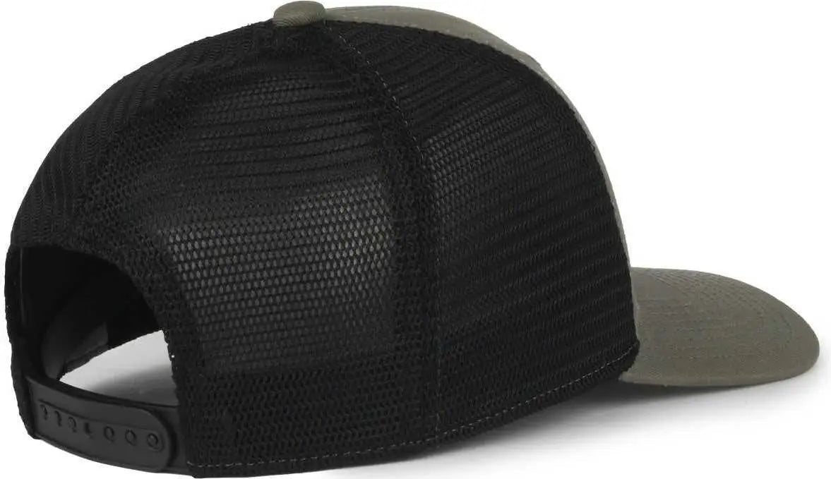 OC Sports FLX672M OCflx Adjustable Sweatband Cap - Olive Black - Black / OSFM