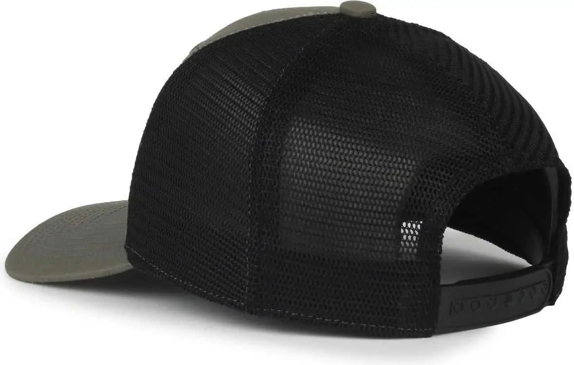 OC Sports FLX672M OCflx Adjustable Sweatband Cap - Olive Black - Black / OSFM