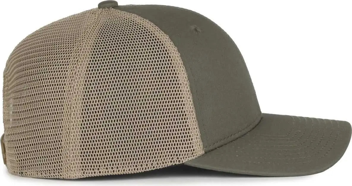 OC Sports FLX672M OCflx Adjustable Sweatband Cap - Olive Khaki - Khaki / OSFM