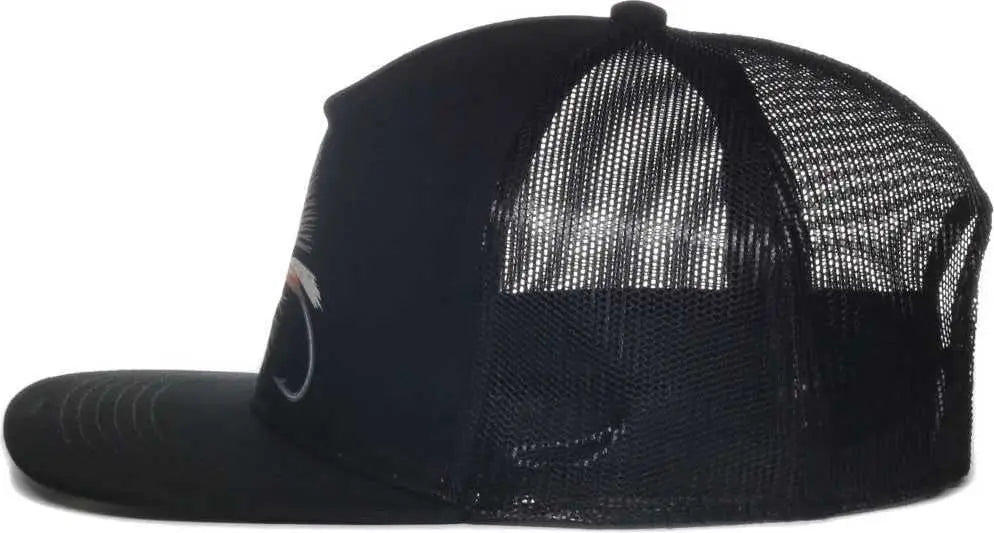 OC Sports FLY02 Cotton Twill Cap - Black - Black / 6 7/8’’ - 7 1/2’’