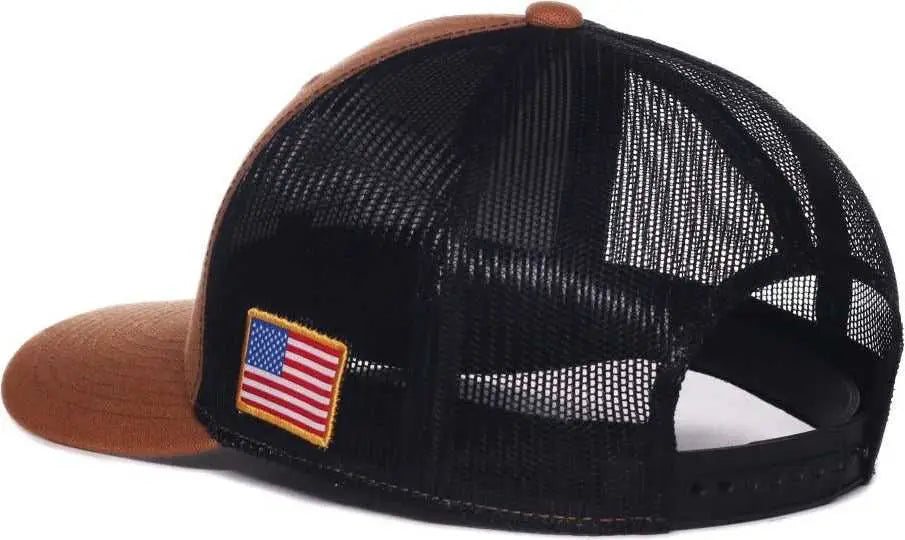 OC Sports FRD17A Ford Series Cap - Brown Black - Black / OSFM