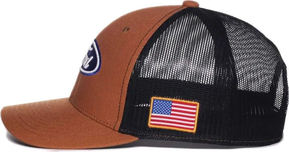 OC Sports FRD17A Ford Series Cap - Brown Black - Black / OSFM